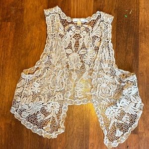 Lauren Conrad crochet shrug